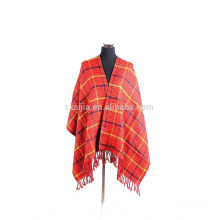 Forme la bufanda tribal de acrílico del poncho del invierno de las señoras